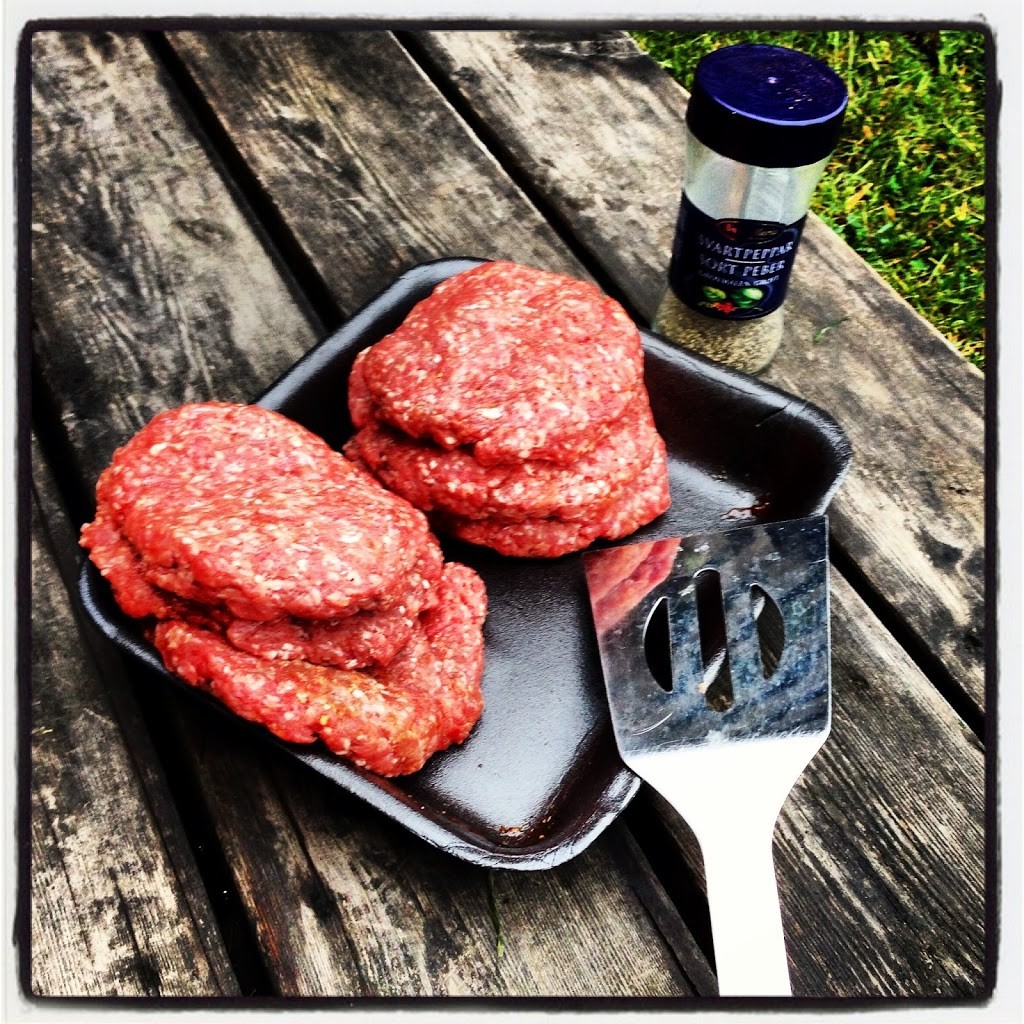 Hamburgare med Kentuckey Whiskey